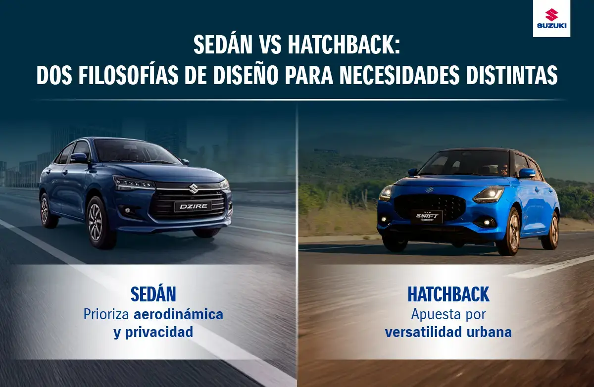 diferencia entre auto sedán y hatchback